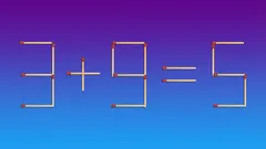 Quebra-cabeças divertido para todas as idades: corrige a equação movendo apenas um palito